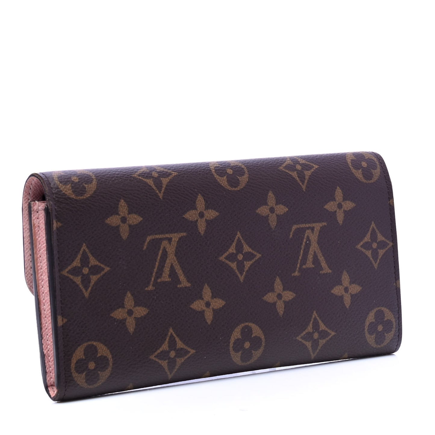 Monogram Emilie Wallet Rose Ballerine