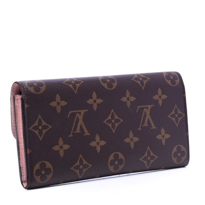 Louis Vuitton Monogram Emilie Wallet Rose Ballerine 2 of 5