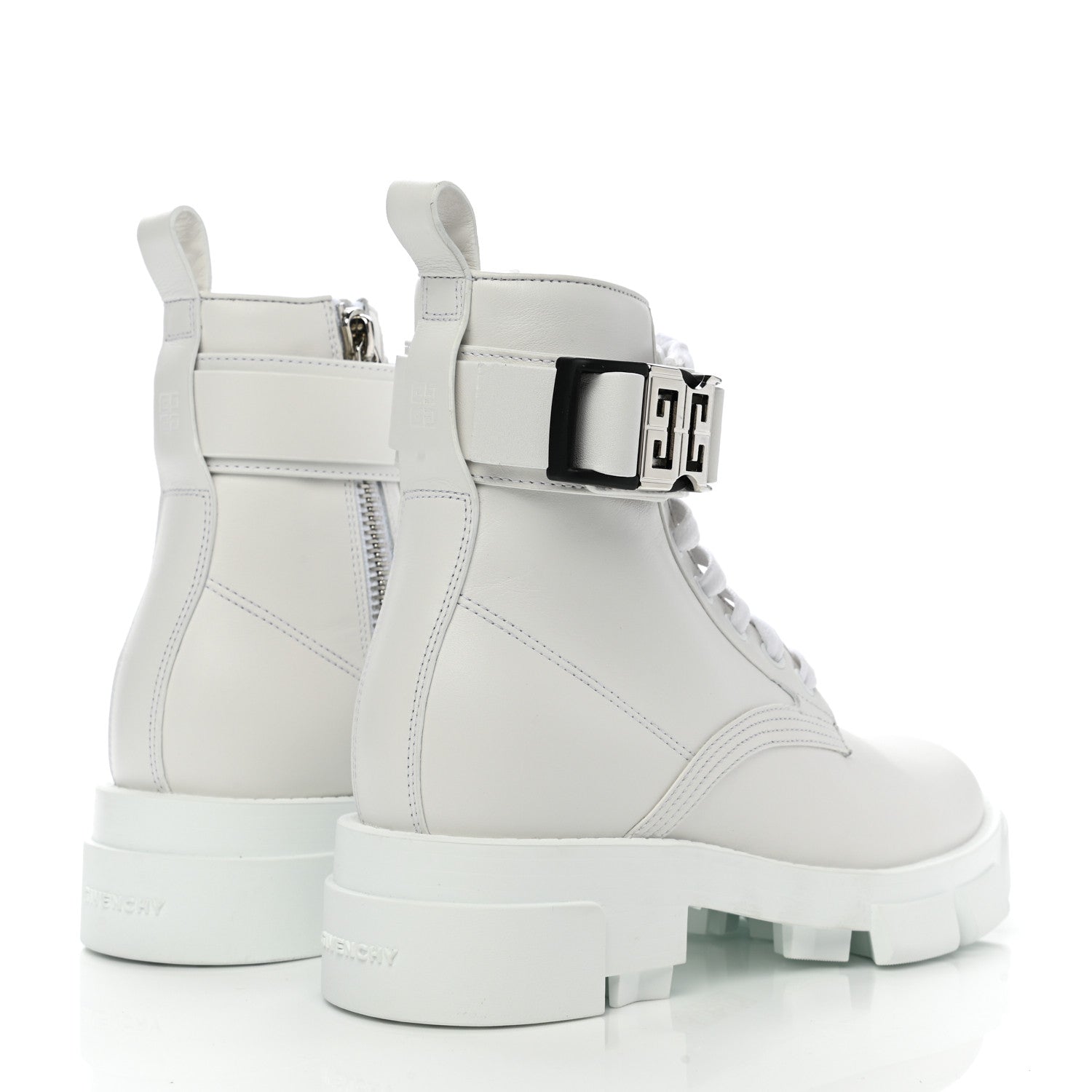 Givenchy Calfskin 4G Terra Boots 36.5 White 4 of 11