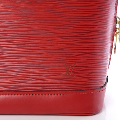 Louis Vuitton Epi Alma PM Castillan Red 7 of 10