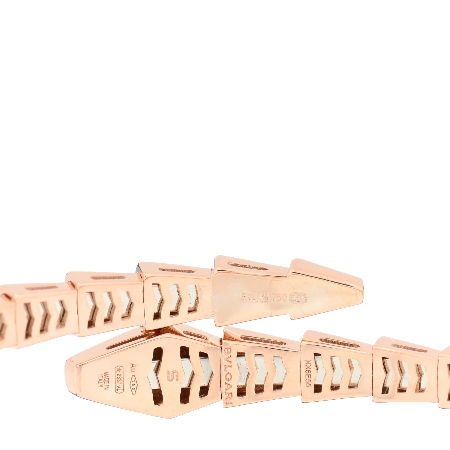 Bulgari 18K Rose Gold Serpenti Viper Bracelet S 3 of 4