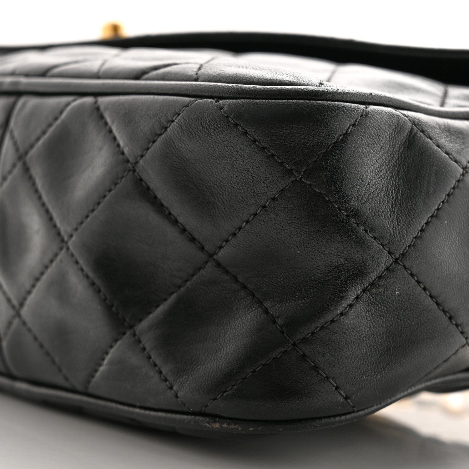 Chanel Lambskin Quilted Tassel Flap Camera Case Black 11 of 11