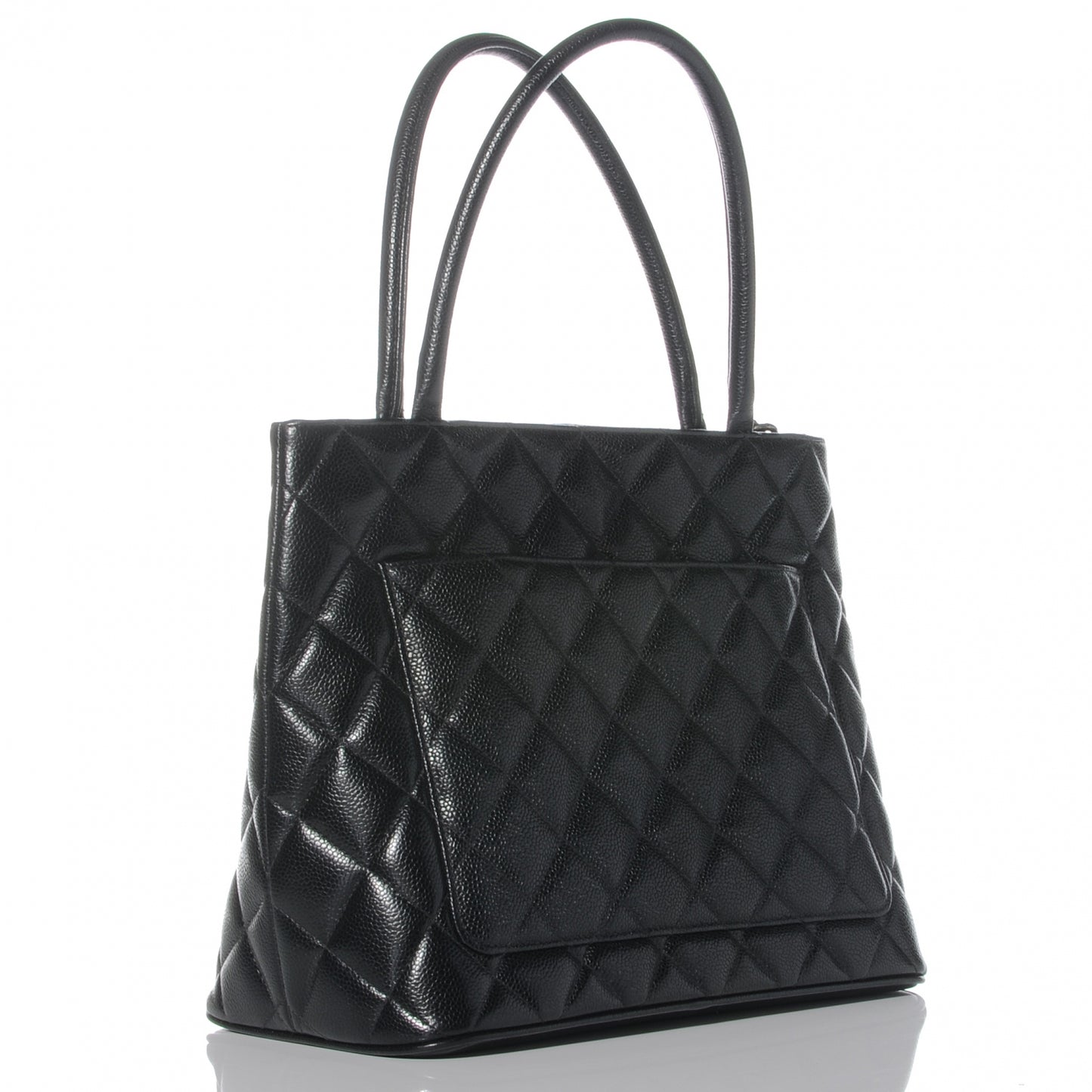 Caviar Medallion Tote Black