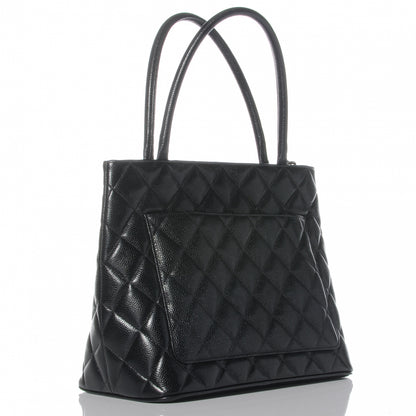 Chanel Caviar Medallion Tote Black 3 of 8