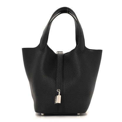 Hermes Taurillon Clemence Picotin Lock 18 PM Black 1 of 13