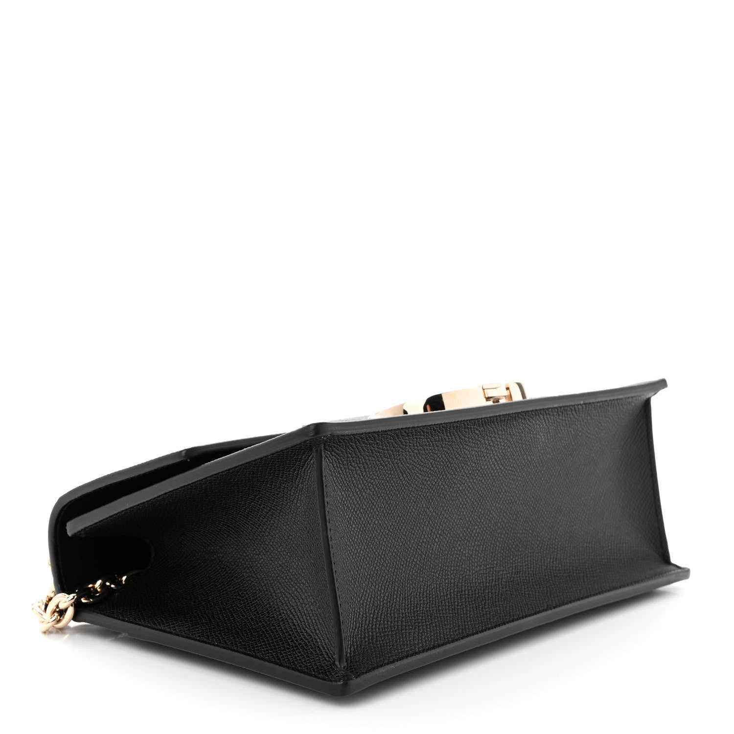 Christian Dior Grained Calfskin Embossed 30 Montaigne Chain Flap Bag Black 4 of 10