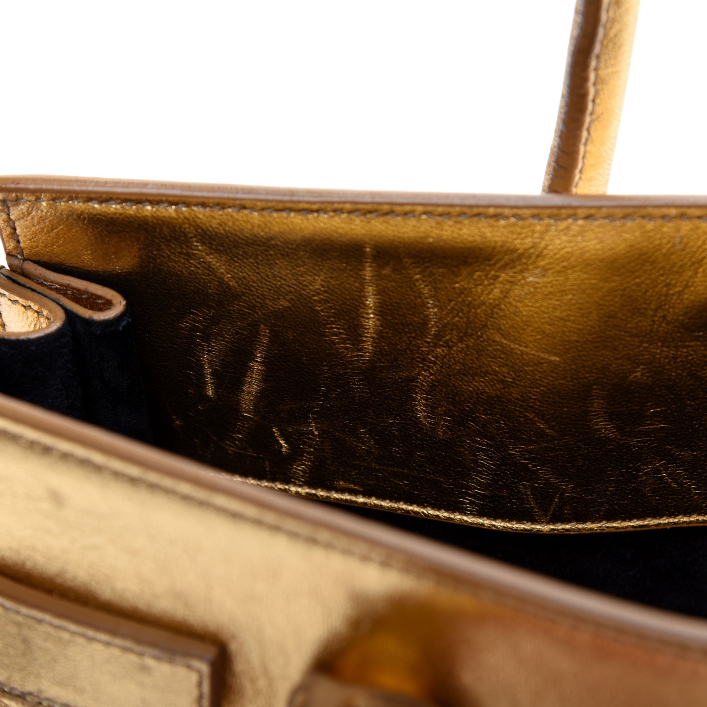 Metallic Calfskin Baby Sac De Jour Ciad