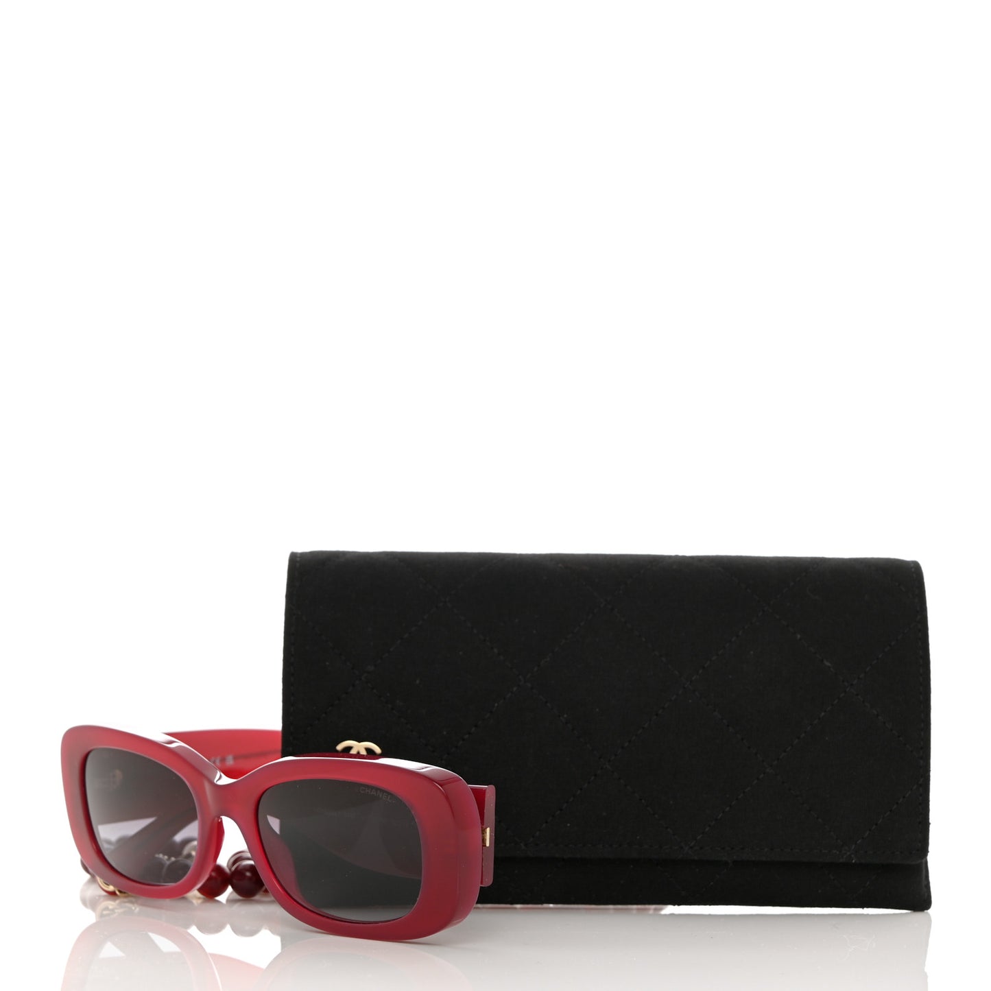 Acetate Rectangle Sunglasses 5488 Bordeaux