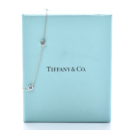 Tiffany Sterling Silver Aquamarine Elsa Peretti Color By The Yard 3 Station Bracelet 8 of 8