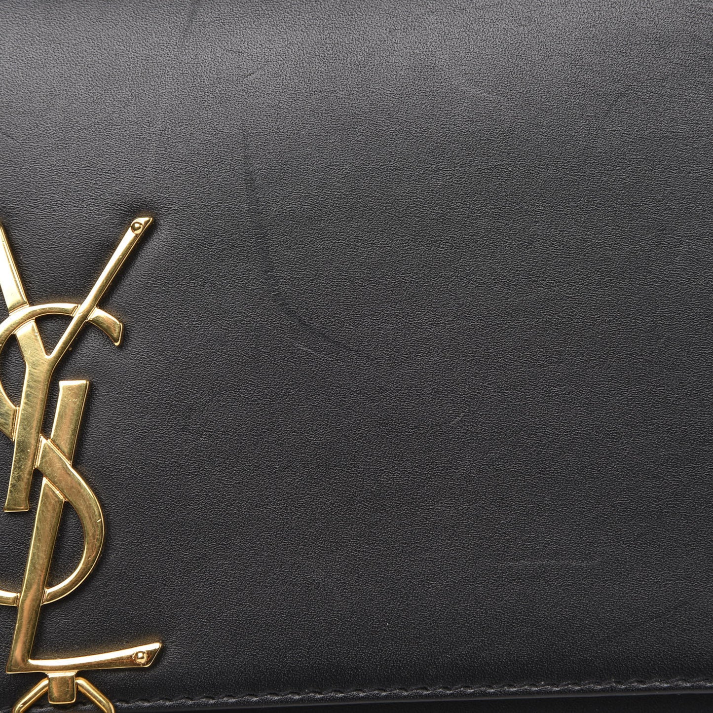 Smooth Calfskin Medium Classic Monogram Kate Tassel Satchel Black