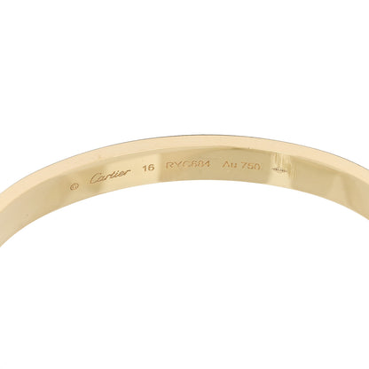 Cartier 18K Yellow Gold Love Bracelet 16 6 of 9
