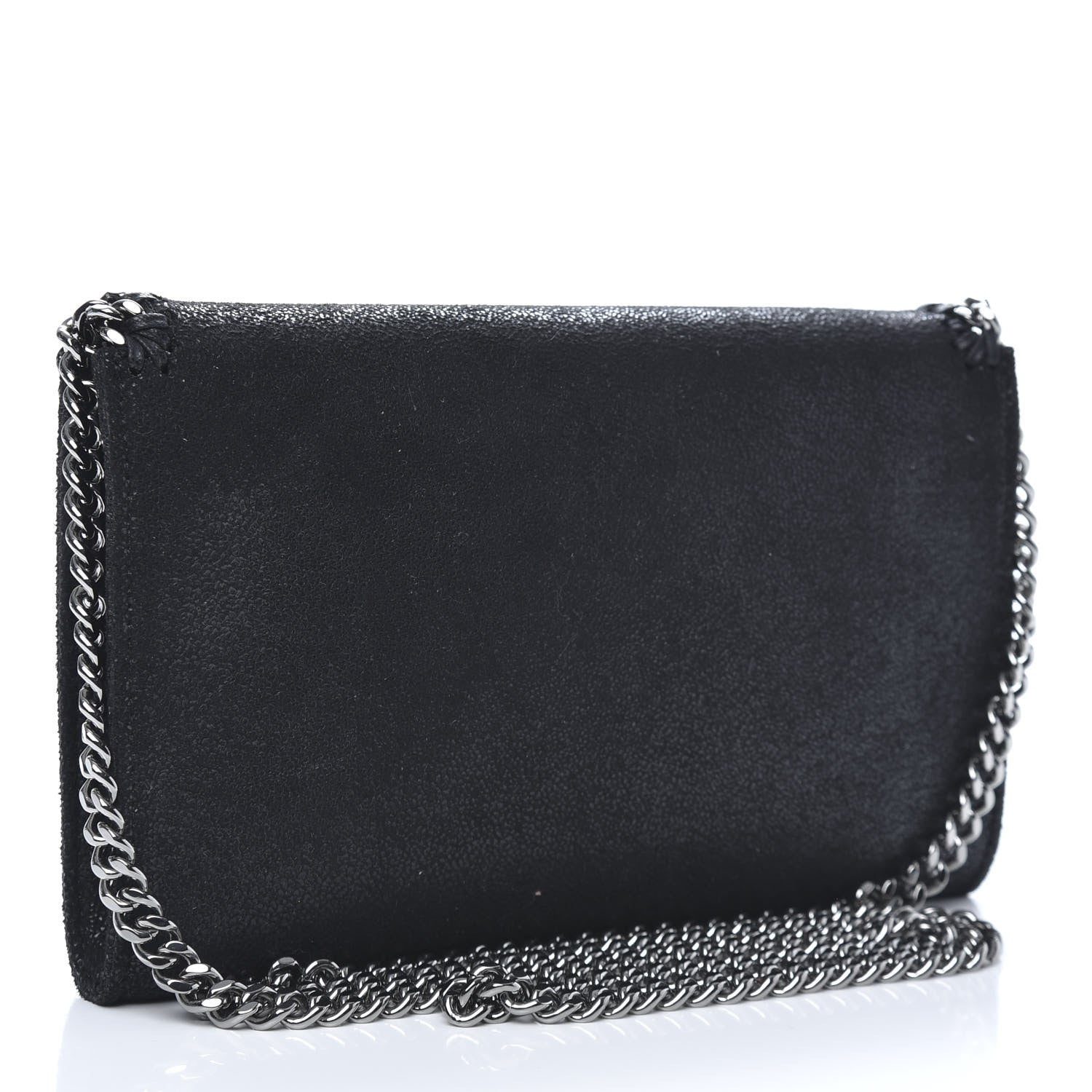 Stella McCartney Shaggy Deer Mini Falabella Crossbody Bag Black 3 of 8