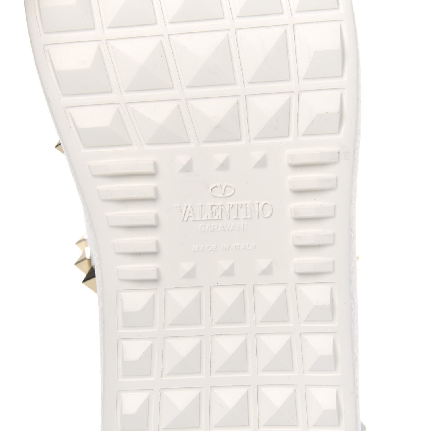 Valentino Garavani Calfskin Untitled Rockstud Sneakers 38.5 White 7 of 8