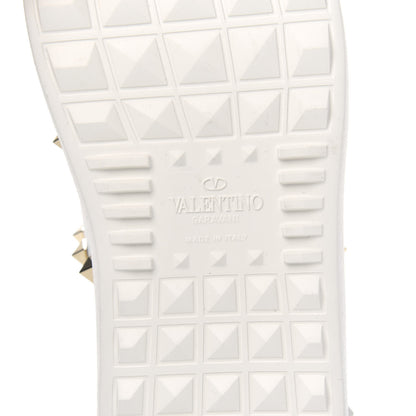 Valentino Garavani Calfskin Untitled Rockstud Sneakers 38.5 White 7 of 8