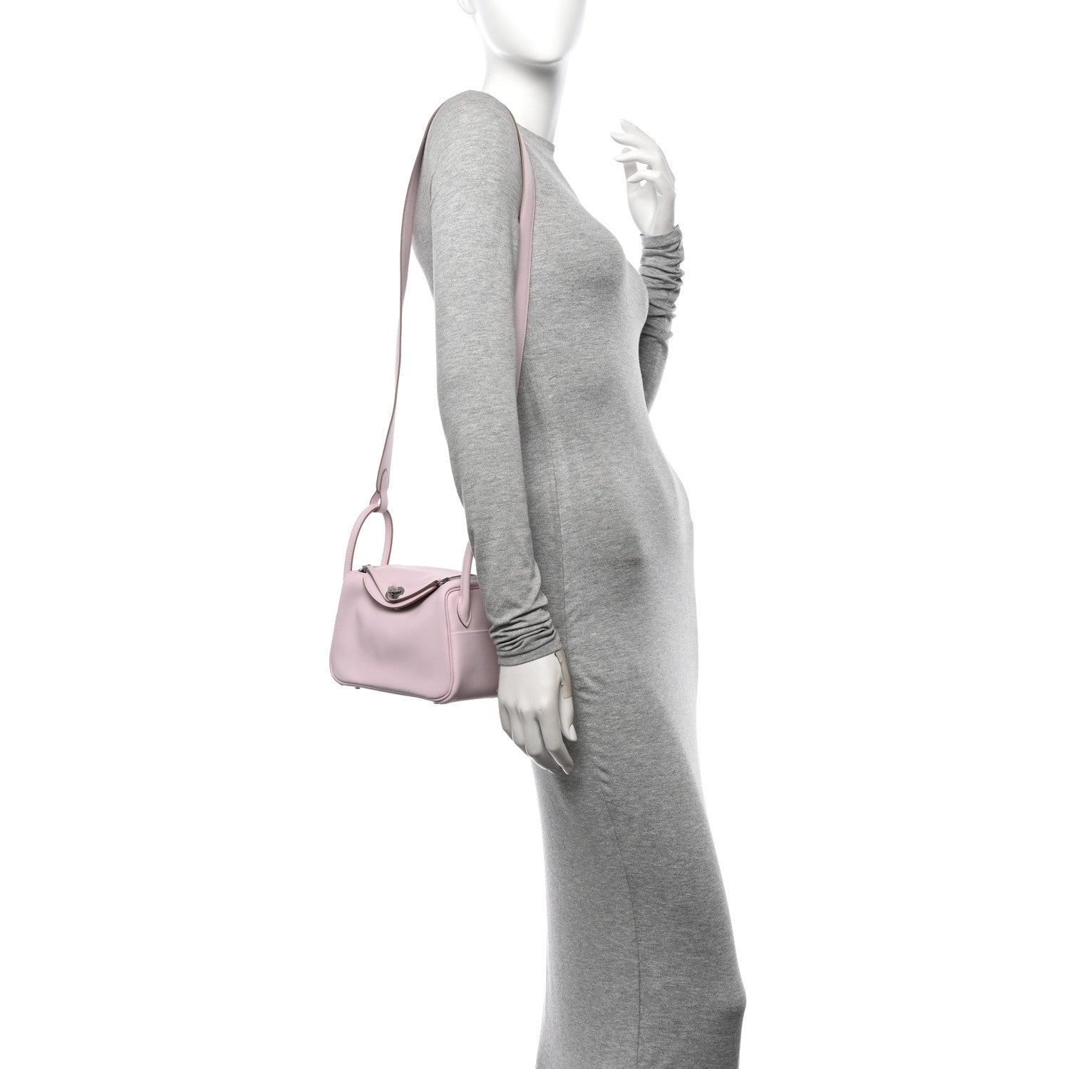 Hermes Swift Verso Mini Lindy 20 Mauve Pale Gold 2 of 11