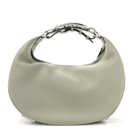Vitello Grace Matte Medium Fendigraphy Hobo Bag Green Tea