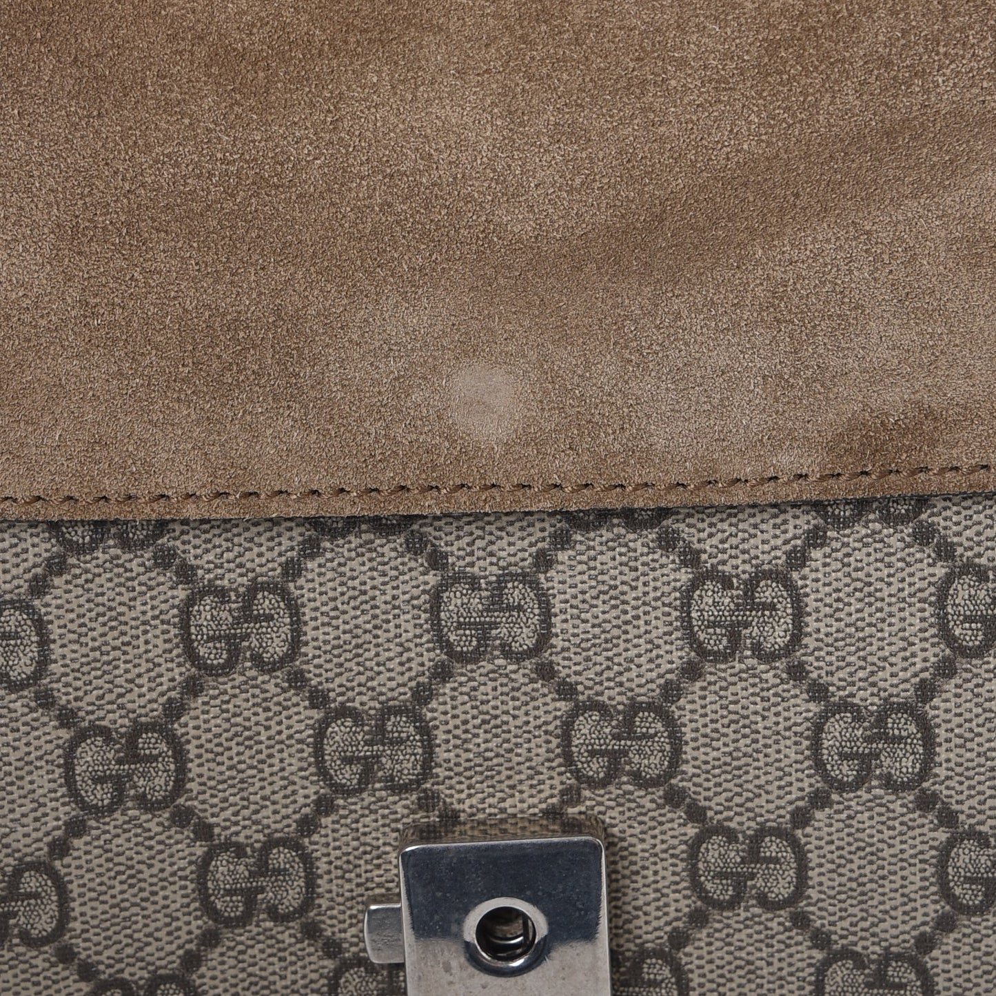 GG Supreme Monogram Mini Dionysus Shoulder Bag Taupe