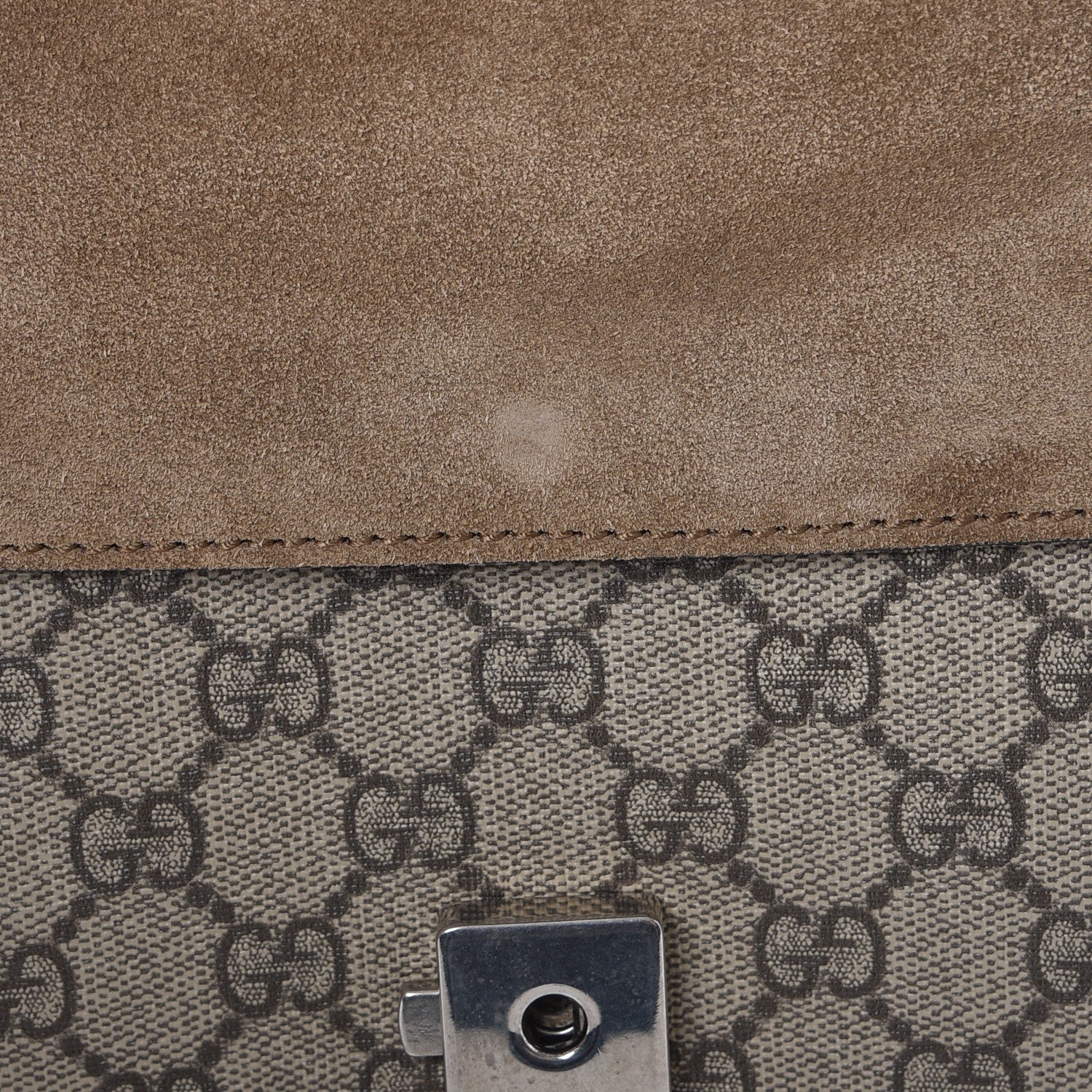Gucci GG Supreme Monogram Mini Dionysus Shoulder Bag Taupe 9 of 12