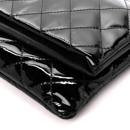 Chanel Patent Calfskin Quilted Beauty CC Clutch Black 11 of 12