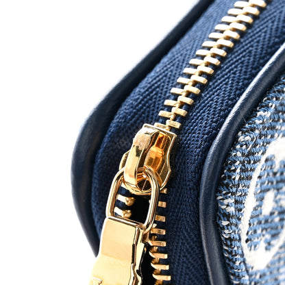 Louis Vuitton Denim Monogram Jacquard Zippy Coin Purse Bleu 7 of 9
