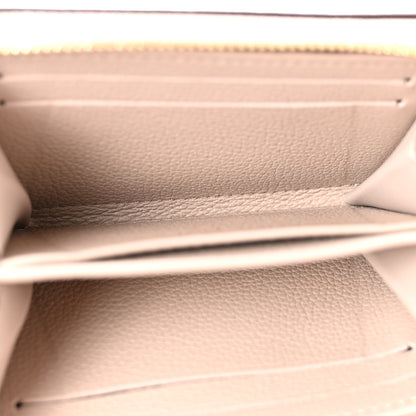 Louis Vuitton Calfskin Lockme Zippy Coin Purse Greige 5 of 8