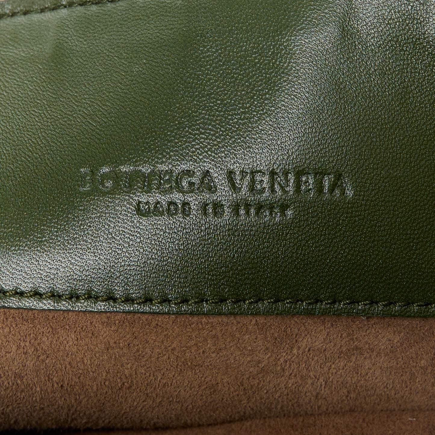 Nappa Intrecciato Medium Olimpia Bag Moss