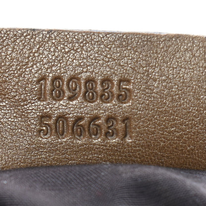 Gucci Metallic Guccissima Large D Gold Ring Hobo Gold 7 of 12