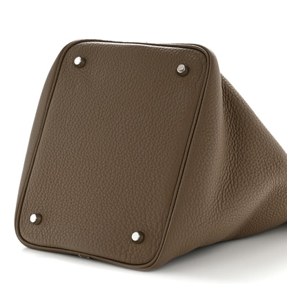 Hermes Taurillon Clemence Picotin Lock 22 MM Etoupe 9 of 10