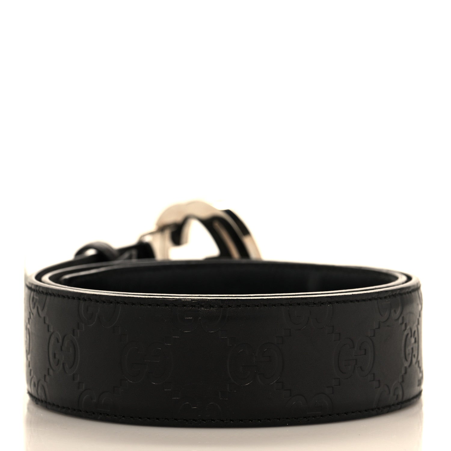 Gucci Guccissima Interlocking G 40mm Belt 80 32 Black 2 of 5