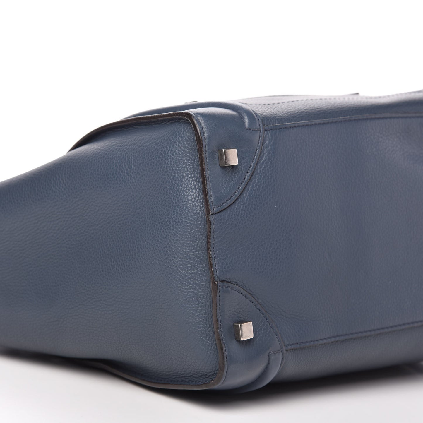 Drummed Calfskin Mini Luggage Slate