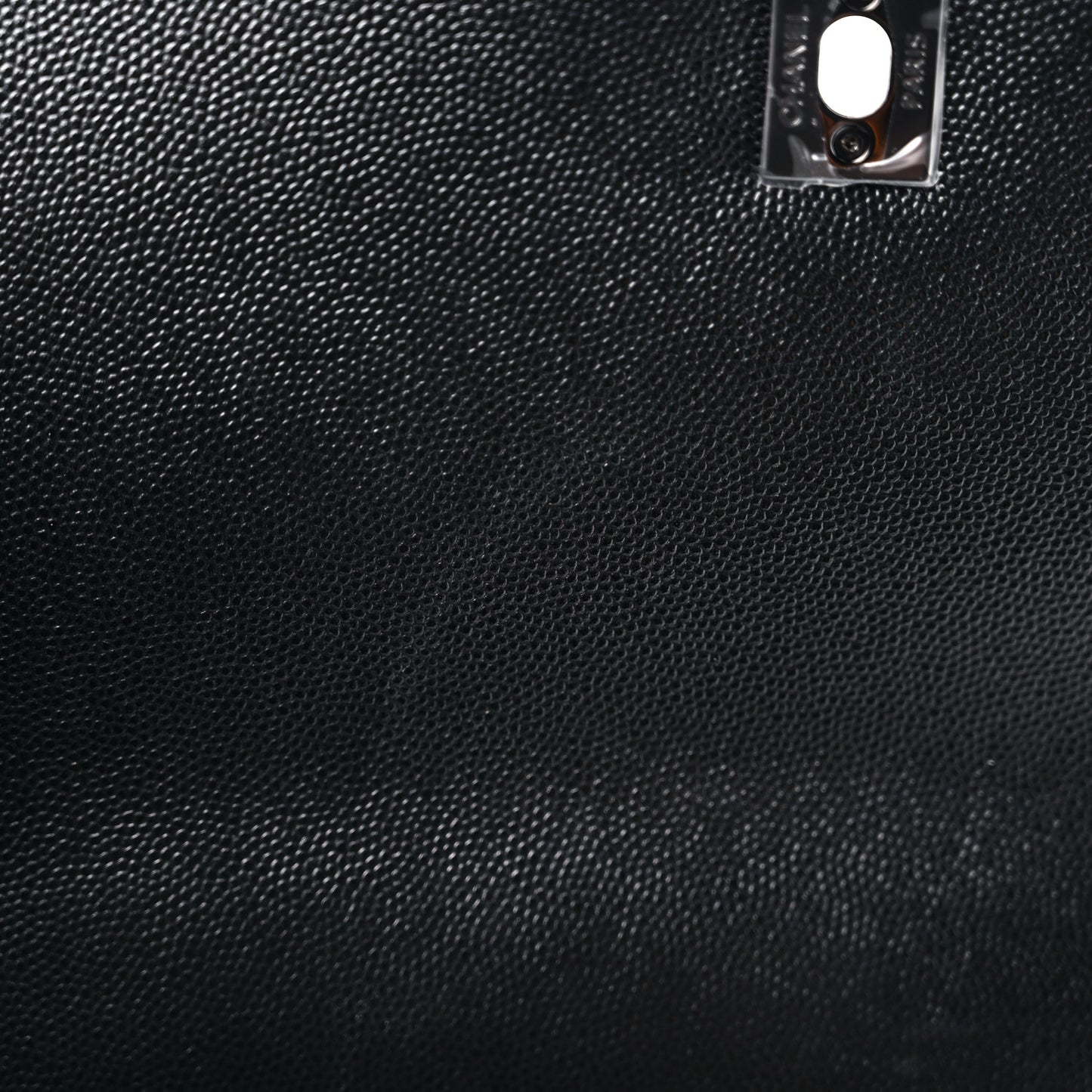Caviar Chevron Quilted Small Coco Handle Flap So Black