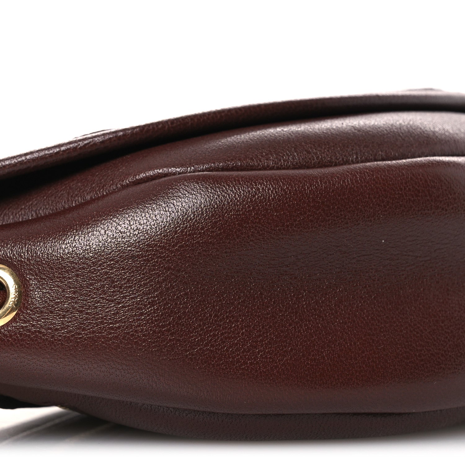 Celine Supple Shiny Lambskin Little Halfmoon Soft Triomphe Brick 16 of 22