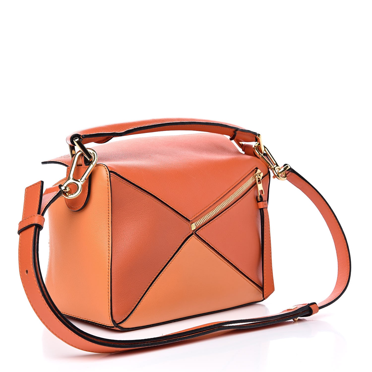 Loewe Calfskin Small Puzzle Bag Orange 3 of 9