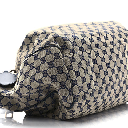 Gucci Monogram Calfskin Large Sukey Tote Beige Blue 8 of 11