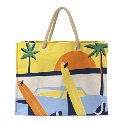 Hermes Canvas Apres la Vague Beach Bag 1 of 9