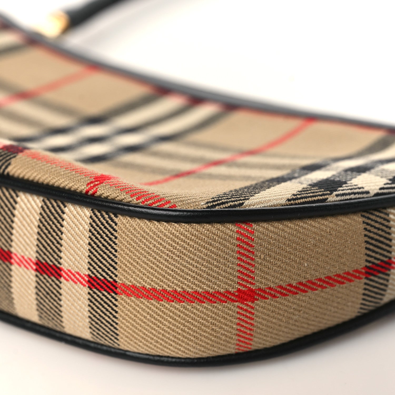 Burberry Vintage Check Calfskin Olympia Pouch Archive Beige 8 of 8