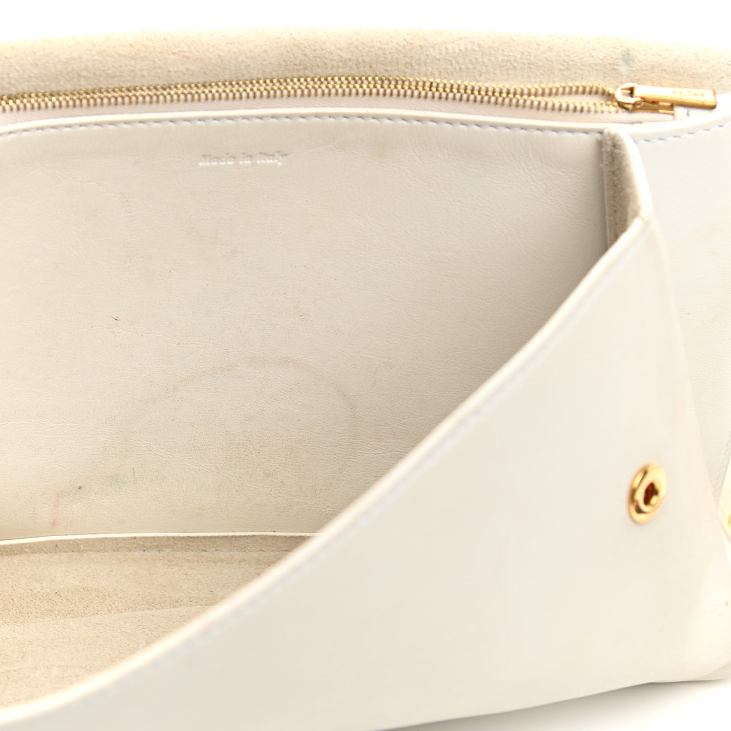 Natural Calfskin Bum Bag White