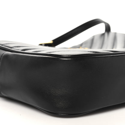 Saint Laurent Calfskin Matelasse Monogram Lou Camera Bag Black 8 of 9