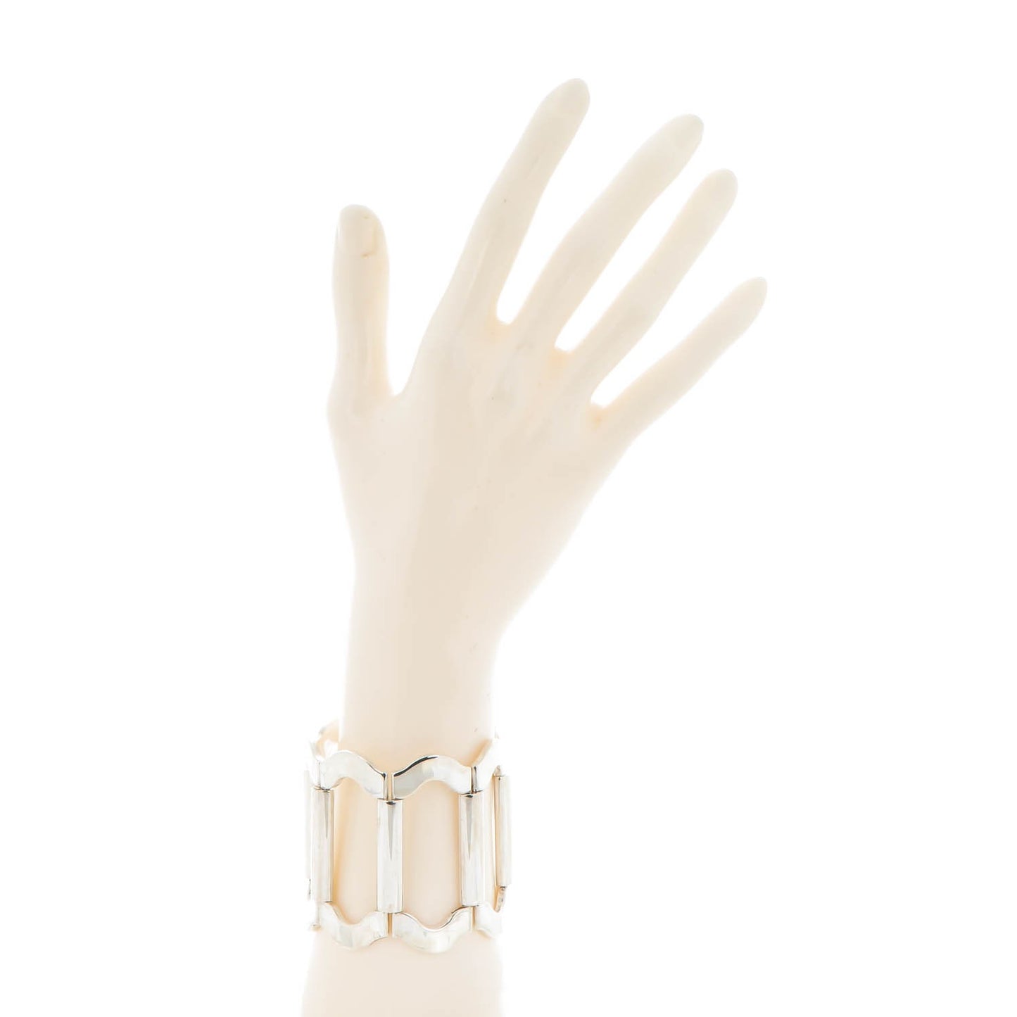 Sterling Silver Wide Cuff M
