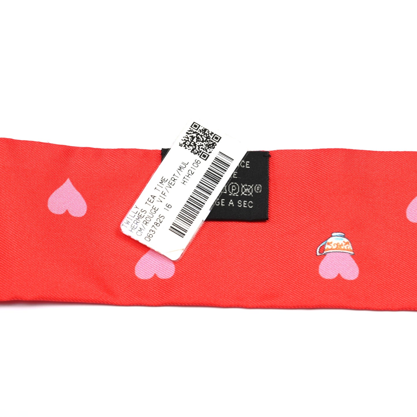 Silk Tea Time Twilly Rouge Vif Vert Multicolor