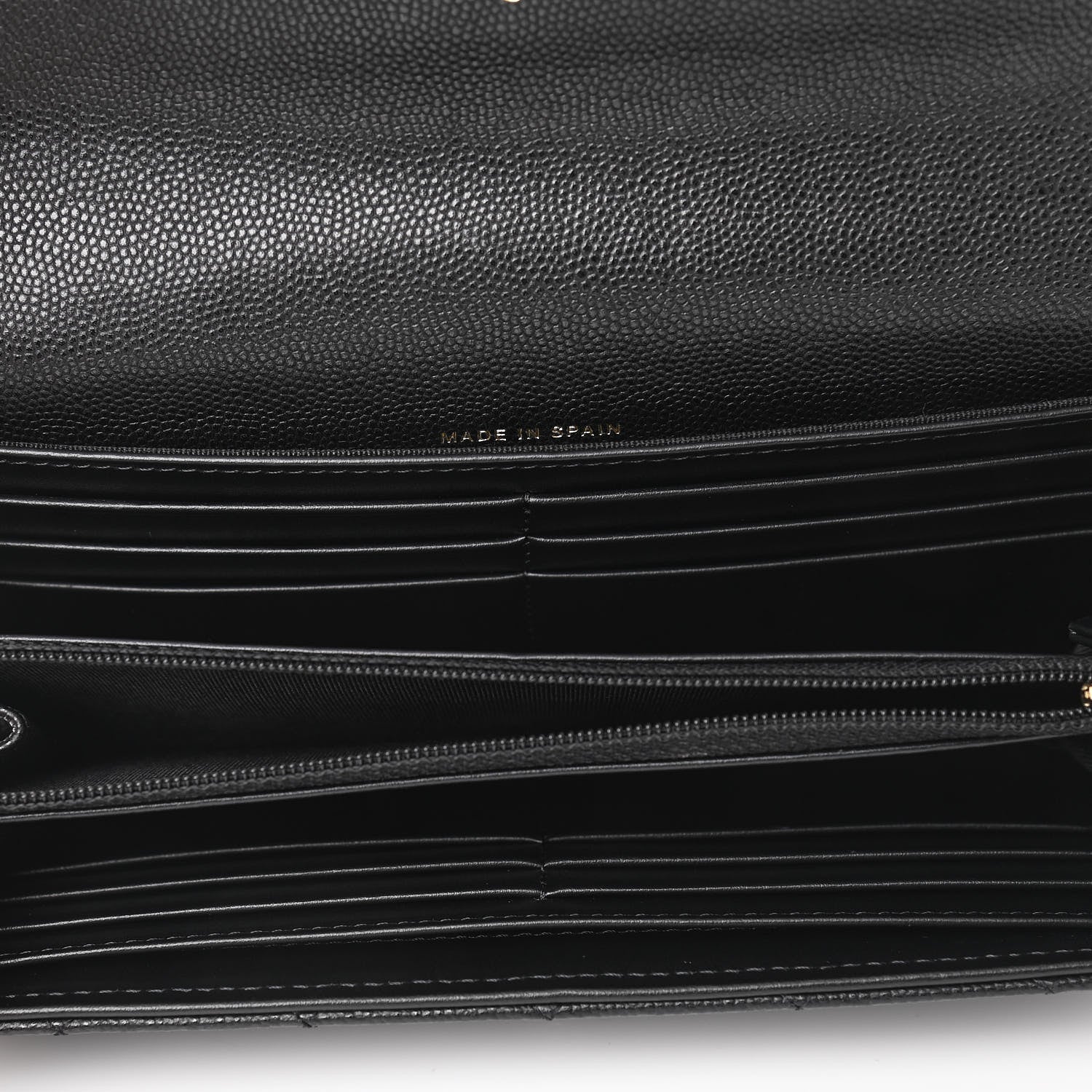 Chanel Caviar Quilted Large Boy Gusset Flap Wallet Black 5 of 9
