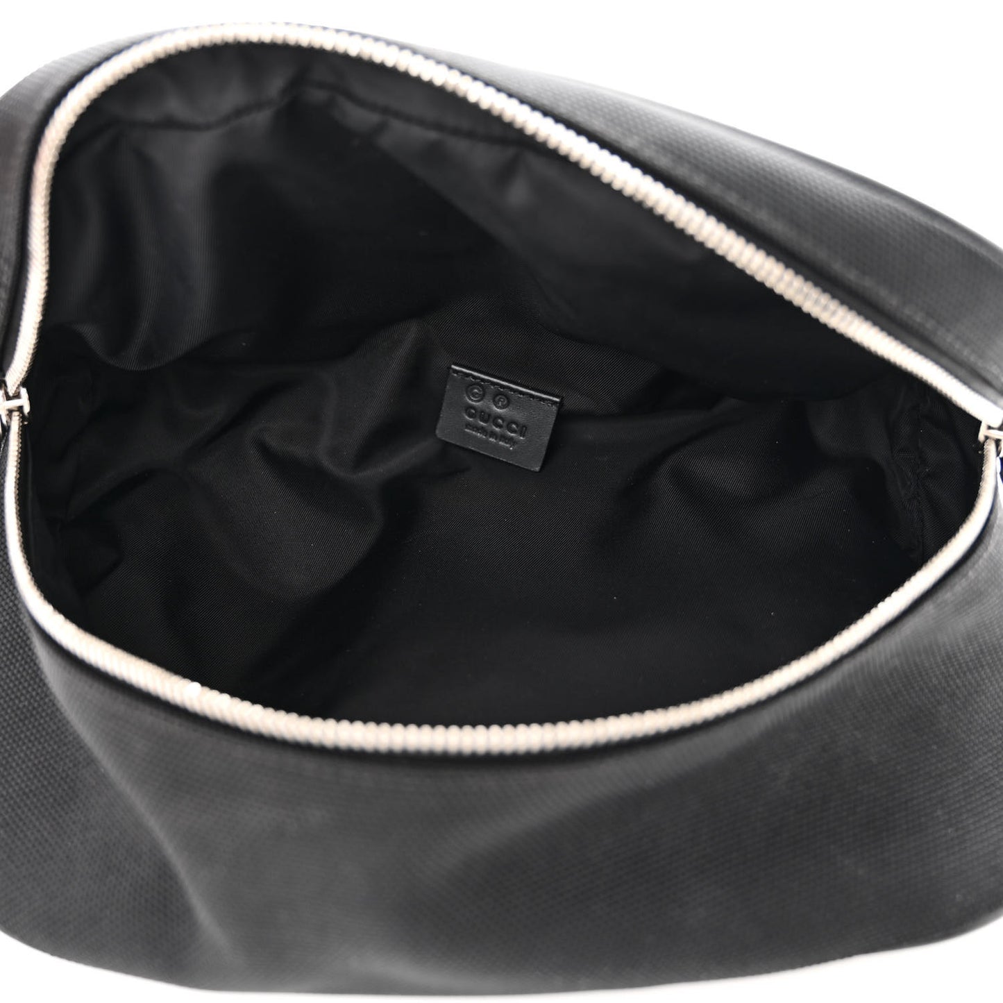 Techno Canvas Web Large Belt Bag Black