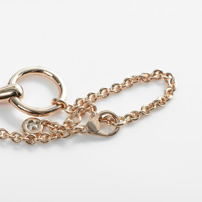 Hermes 18K Rose Gold Diamond Filet d'Or TPM Bracelet Small 6 of 7