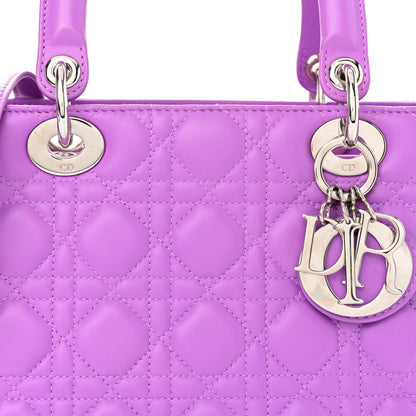 Christian Dior Lambskin Cannage Medium Lady Dior Purple 7 of 12
