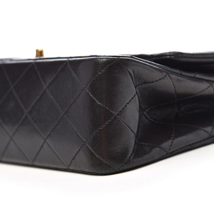 Chanel Lambskin Quilted Medium Double Flap Black 15 of 16