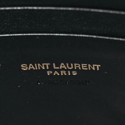 Saint Laurent Grain De Poudre Matelasse Monogram Mini Lou Camera Bag Black 6 of 10