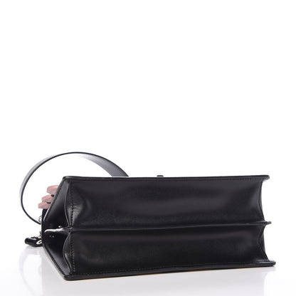 Fendi Vitello Liberty Lucido Pequin Inlay Studded Kan I Shoulder Bag Black Multicolor 5 of 9