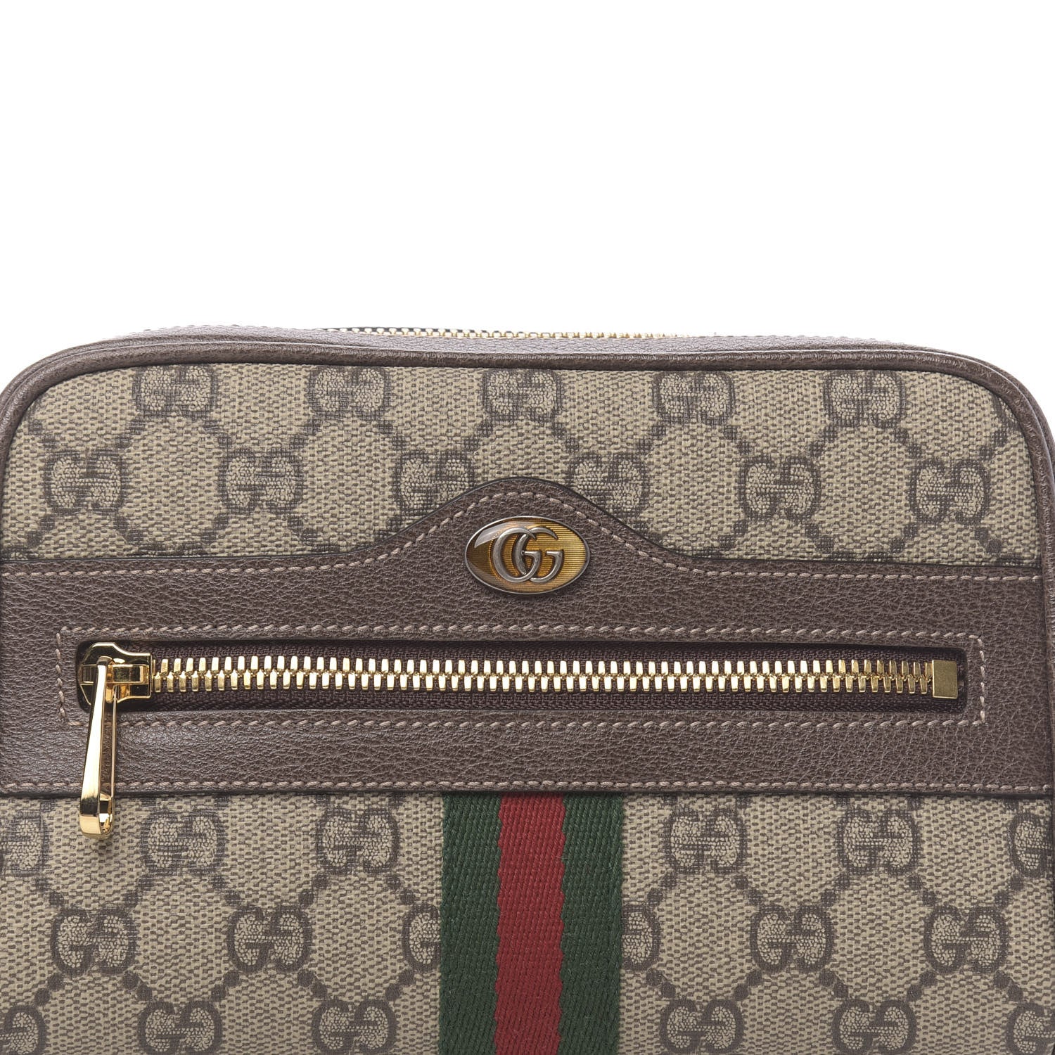 Gucci GG Supreme Monogram Web Small Ophidia Belt Bag 75 30 Dark Brown 8 of 10