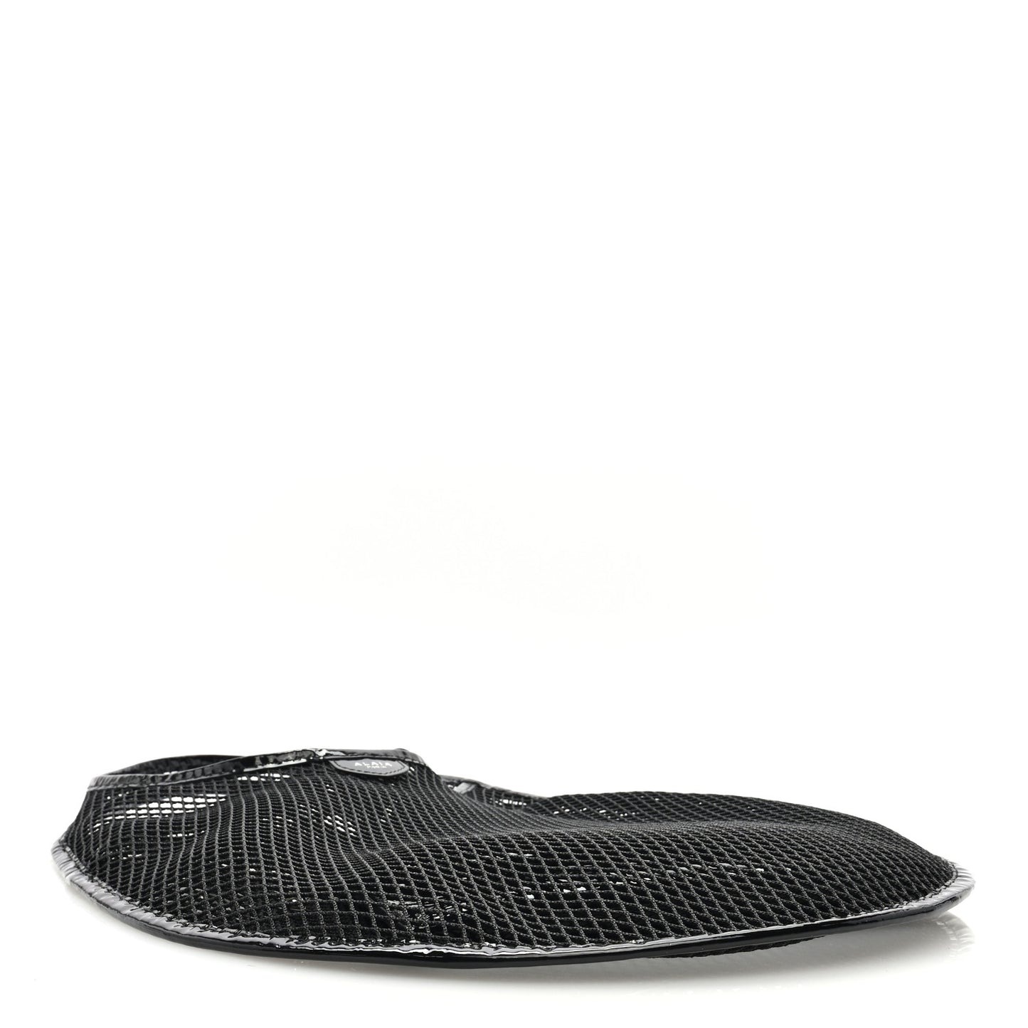 Fishnet Patent Calfskin Medium One Piece Bag Black