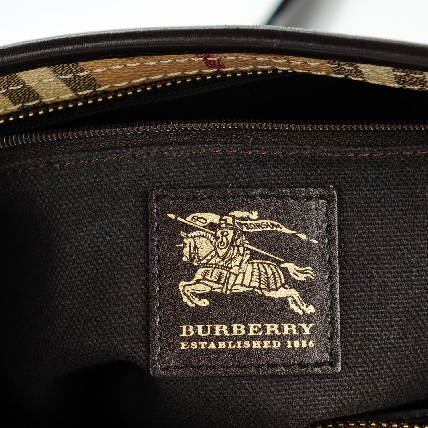 Burberry Haymarket Check Ganton Satchel 6 of 8